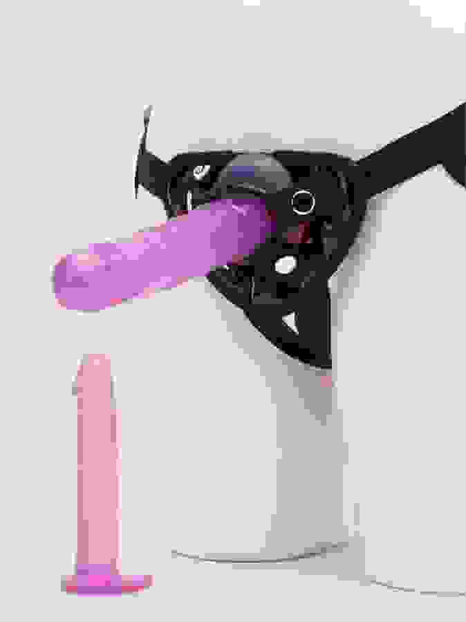 BASICS Strap-On Harness Kit with 2 Dildos, Black, hi-res